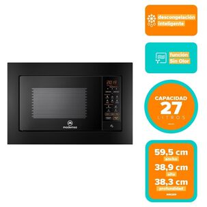 Microondas Empotrable Mademsa 27 Litros Digital Mm2en Negro