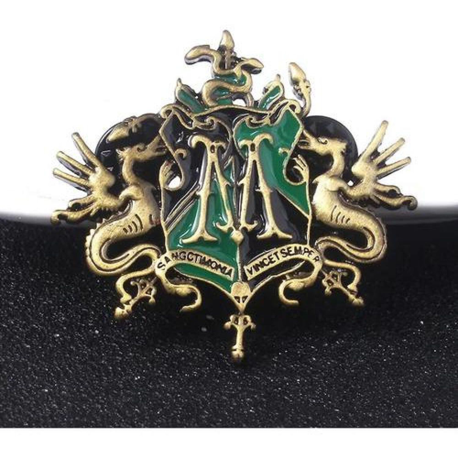 Pin Met&aacute;lico Escudo De La Familia Malfoy Harry P image number 2.0