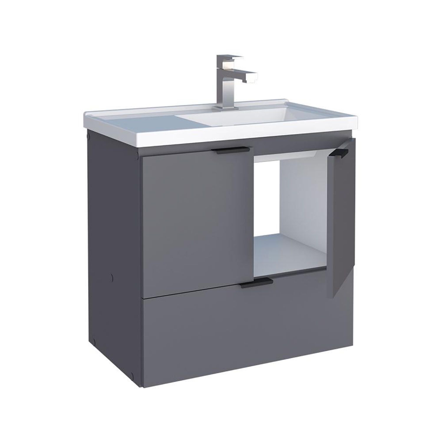 Vanitorio Vekkahome Lis Grey / 2 Puertas image number 5.0