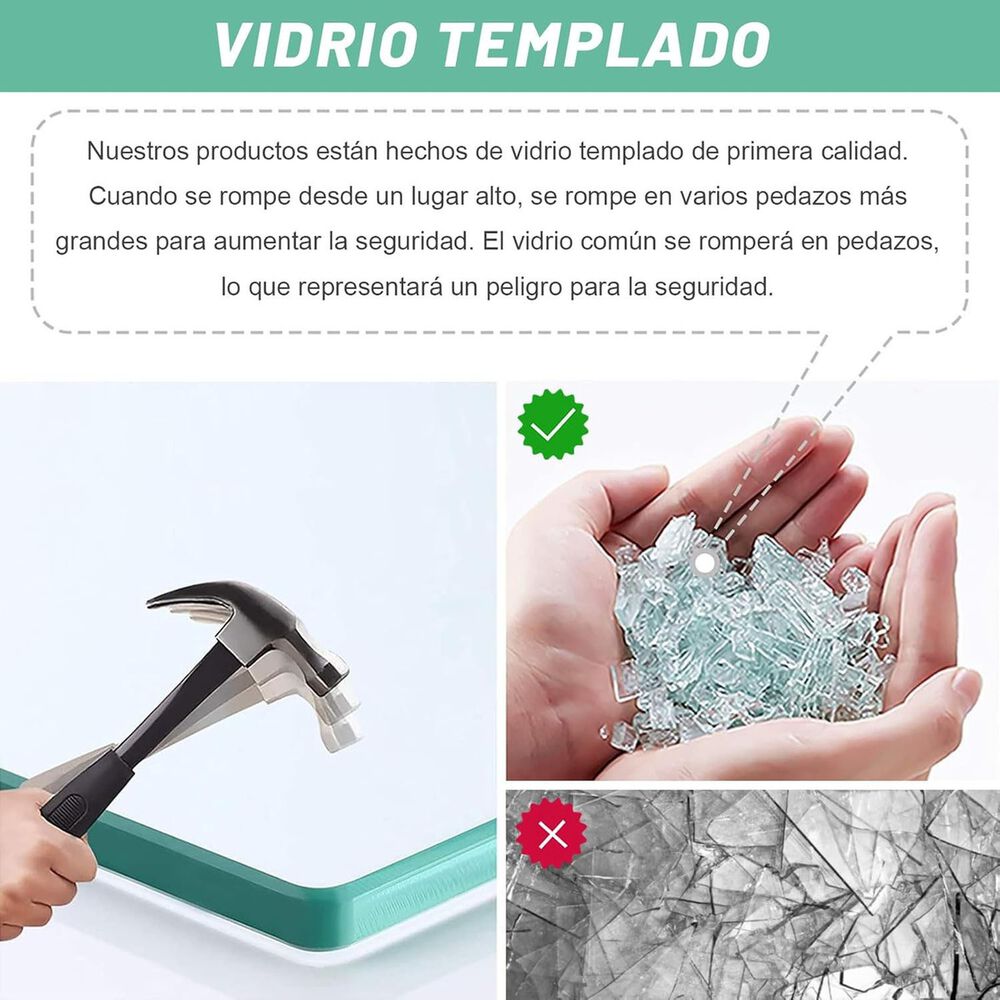 Estantes Esquinero Vidrio 4 Piezas Organizador Baño image number 6.0