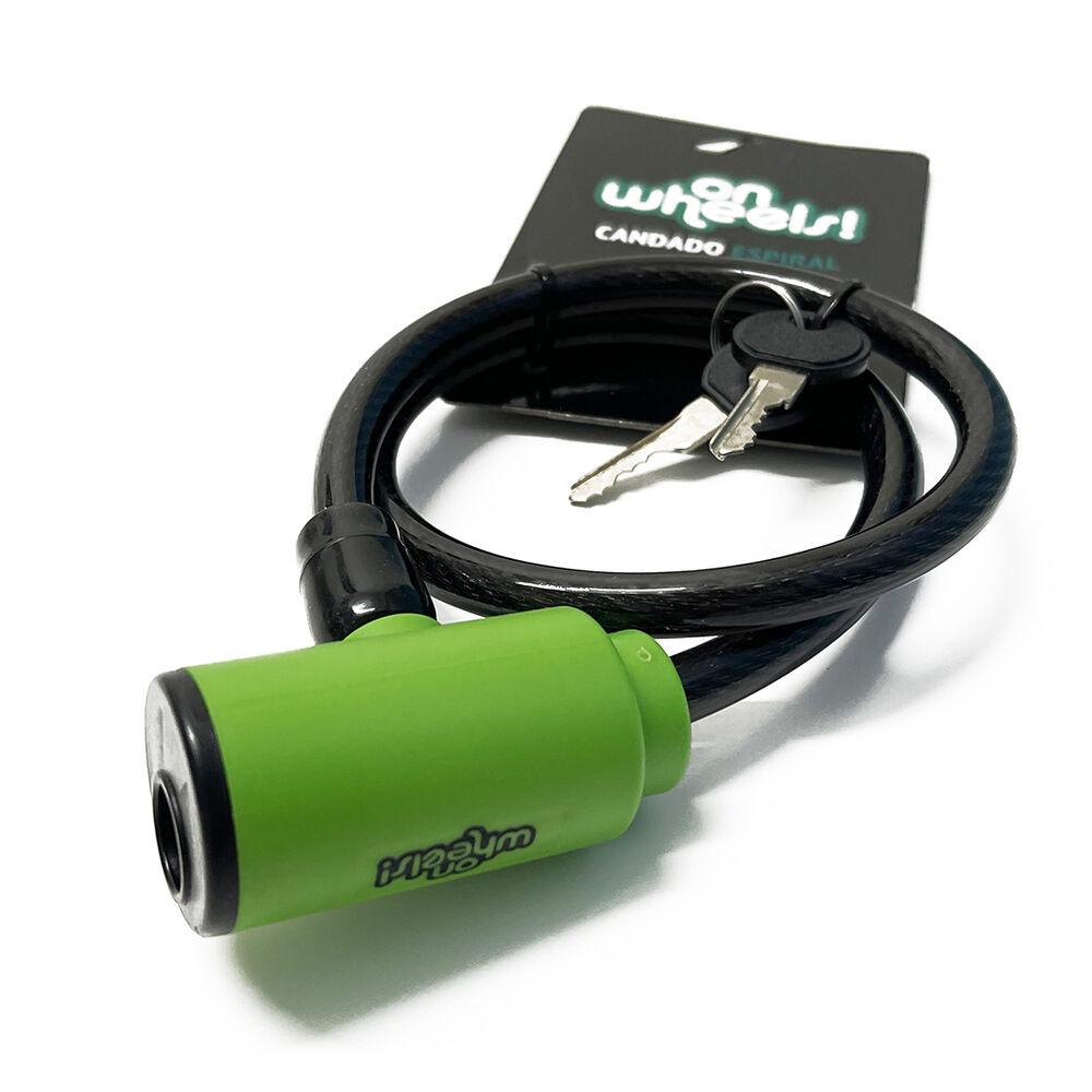 Cadena Espiral Onwheels Con Llave 10x650mm Verde image number 2.0