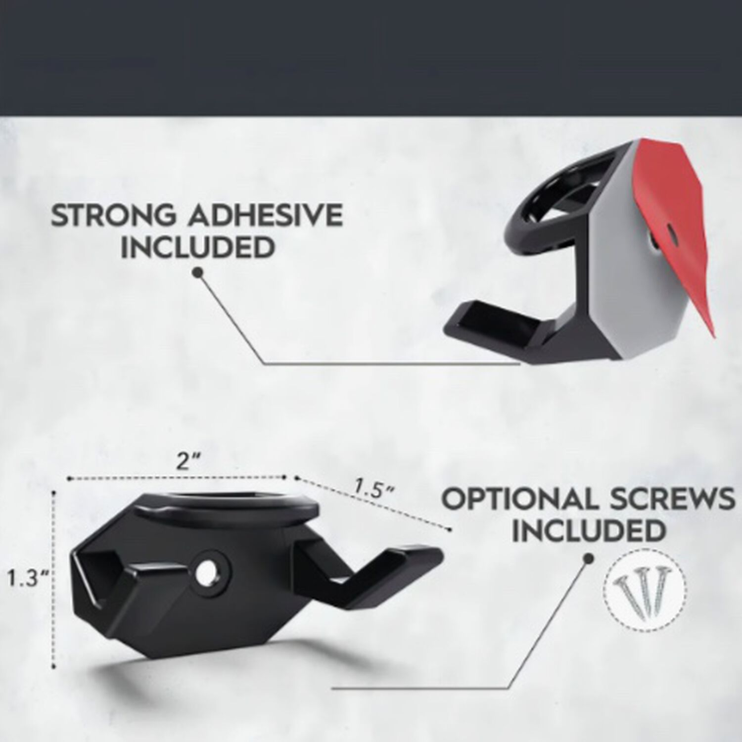 Set 8 Gancho Gorras Para Pared image number 2.0