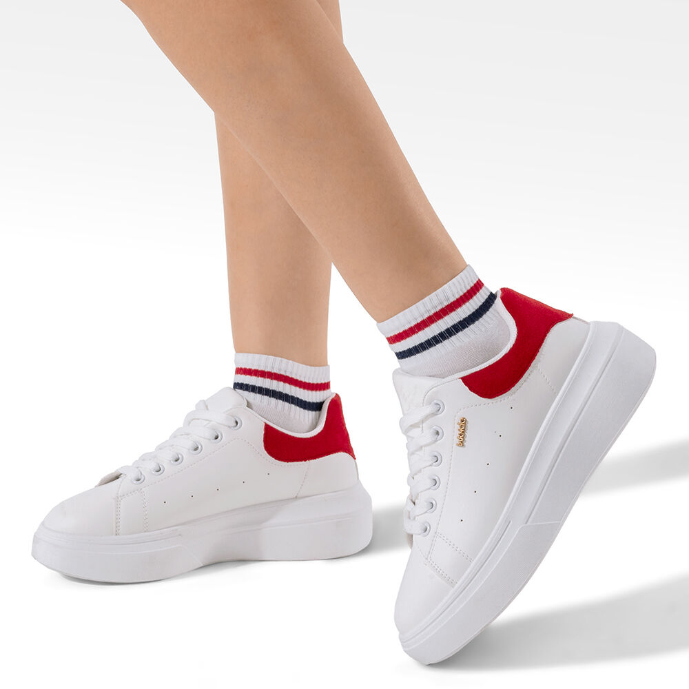 Zapatilla Urbana Plataforma Confort Mujer Weide Lt211 image number 2.0
