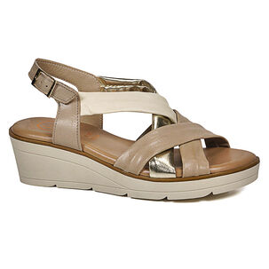 Sandalia Cuero Delarmy Taupe