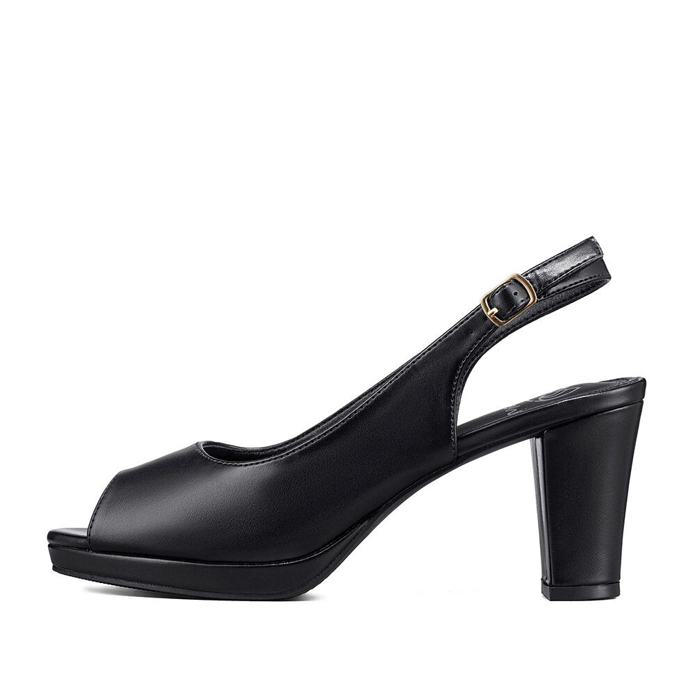 Zapato Elegante Tal&oacute;n Libre Peep Toe Mujer Weide Gh170 image number 4.0