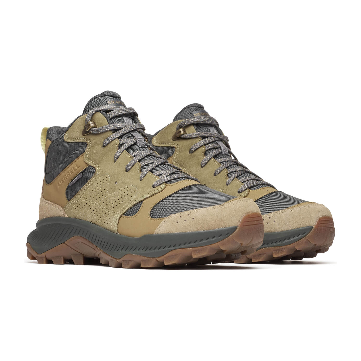 Bot&iacute;n Merrell Tempo Sol Mid Impermeable Verde Hombre image number 6.0