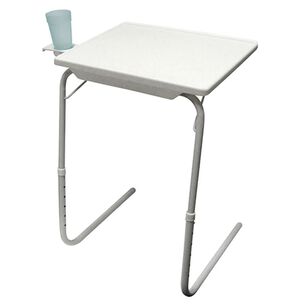 Mesa Plegable Y Ajustable Con Posavasos