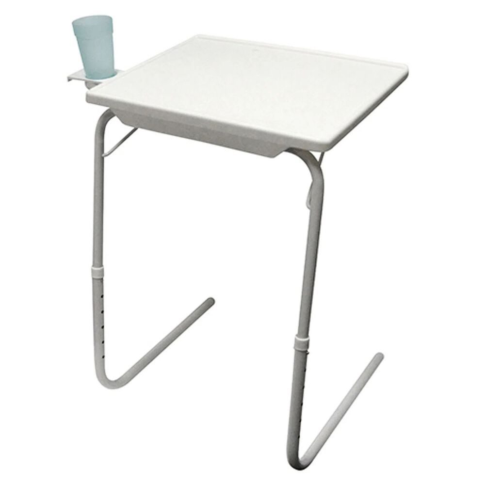 Mesa Plegable Y Ajustable Con Posavasos image number 1.0