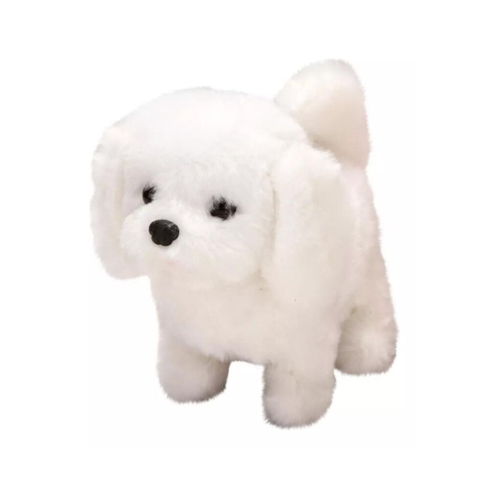 Juguete Peluche Perro Cachorro Interactivo Blanco Infantil image number 0.0