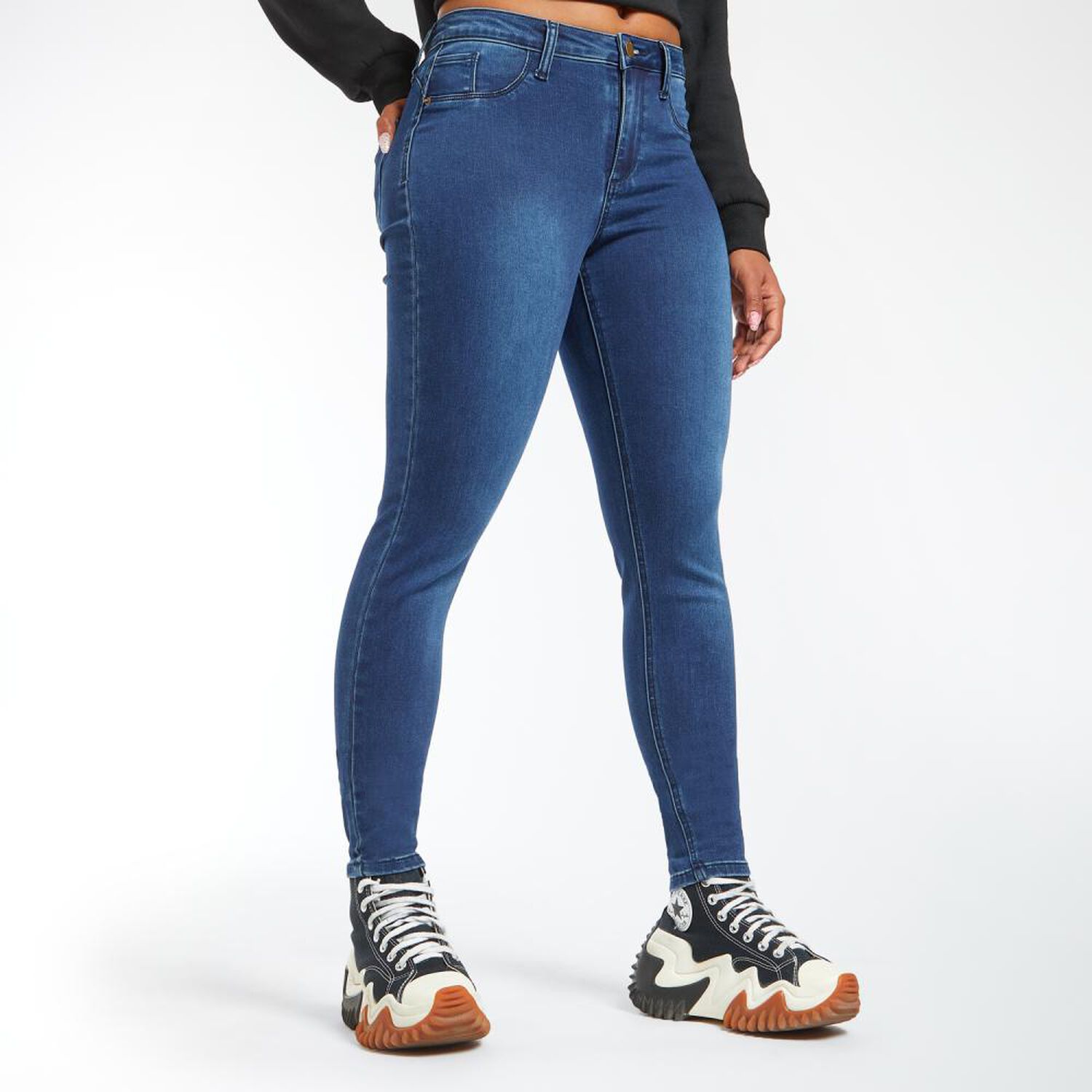 Jeans Tiro Alto Skinny Rolly Go image number 2.0
