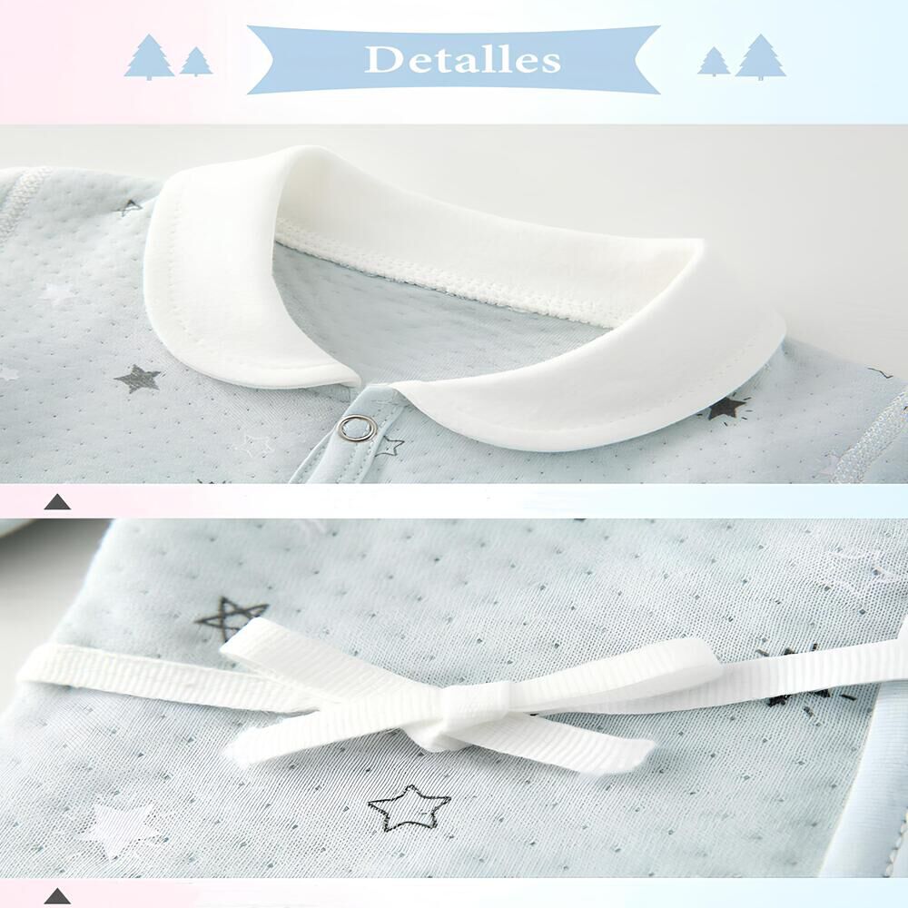 Pack Ajuar Beb&eacute; Ropa Algod&oacute;n 24 Piezas Celeste Lubabycas image number 7.0