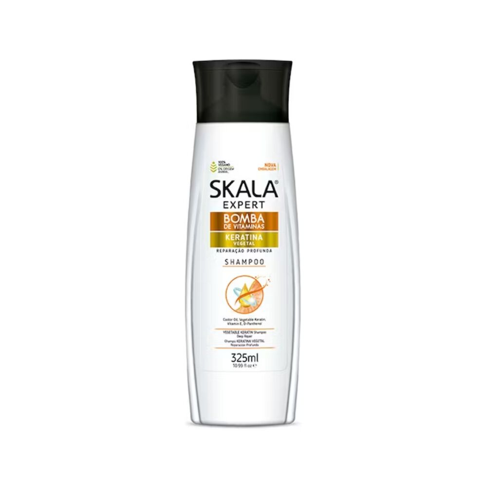 Shampoo Sin Sal Bomba Vitaminas Keratina Vegetal 325ml Skala image number 0.0