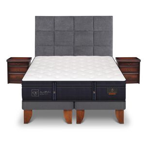 Cama Europea Cic Grand Premium / 2 Plazas / Base Dividida + Set De Maderas Cama Europea Cic Grand Premium / 2 Plazas / Base Dividida + Set De Maderas
