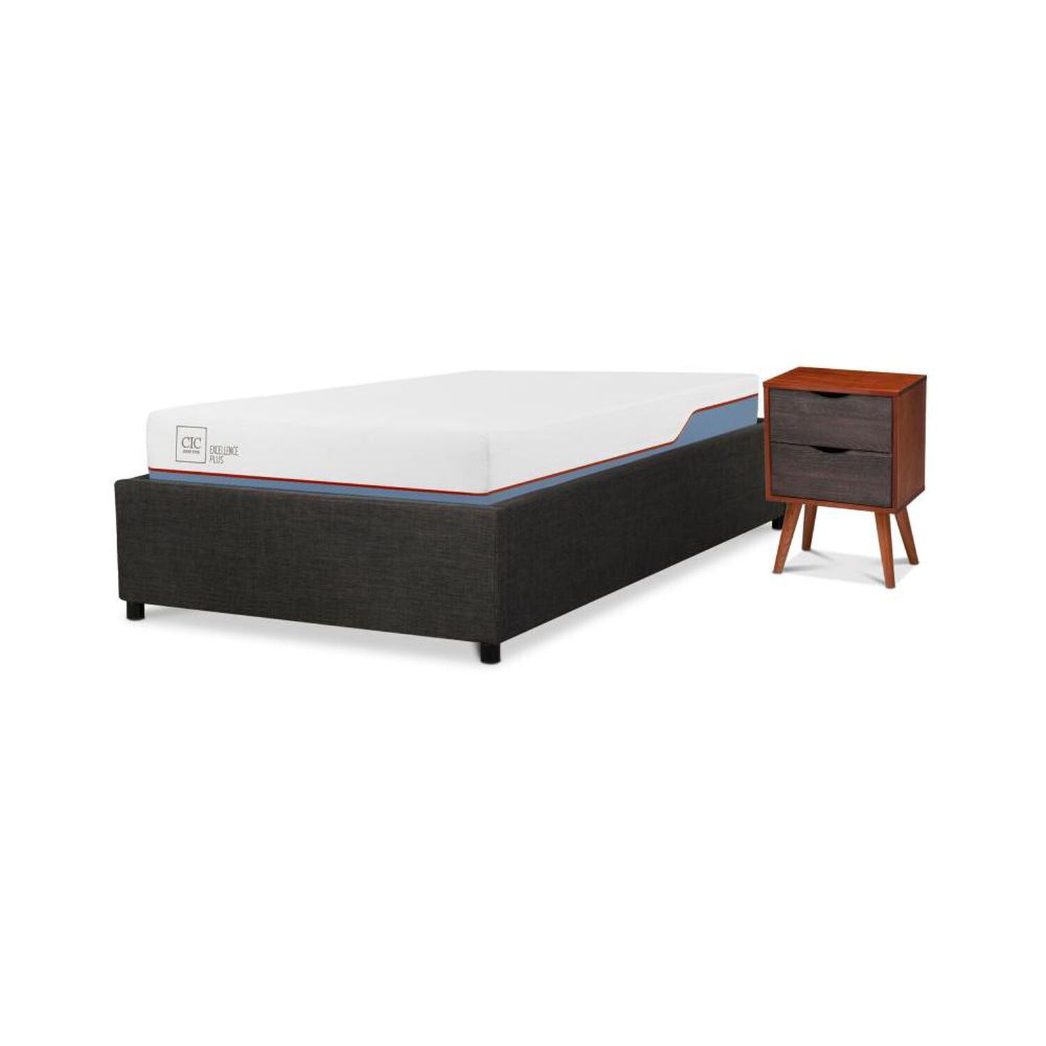 Cama Ba&uacute;l Cic Excellence Plus / 1.5 Plazas / Base Normal + Velador image number 4.0