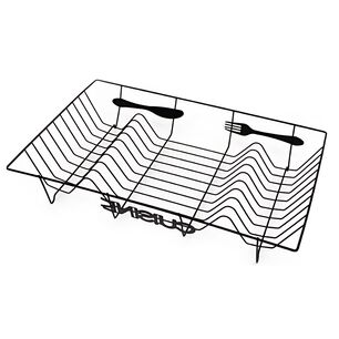 Secador Platos Vajilla Escurridor Negro Kitchen Loza Clasico