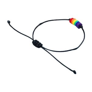 Pulsera Arco&iacute;ris Unisex Brazalete De Cuerda Bandera