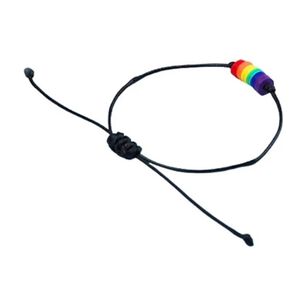 Pulsera Arco&iacute;ris Unisex Brazalete De Cuerda Bandera