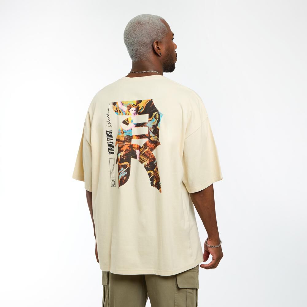 Polera Estampada Manga Corta Cuello Redondo Hombre Rolly Go image number 3.0