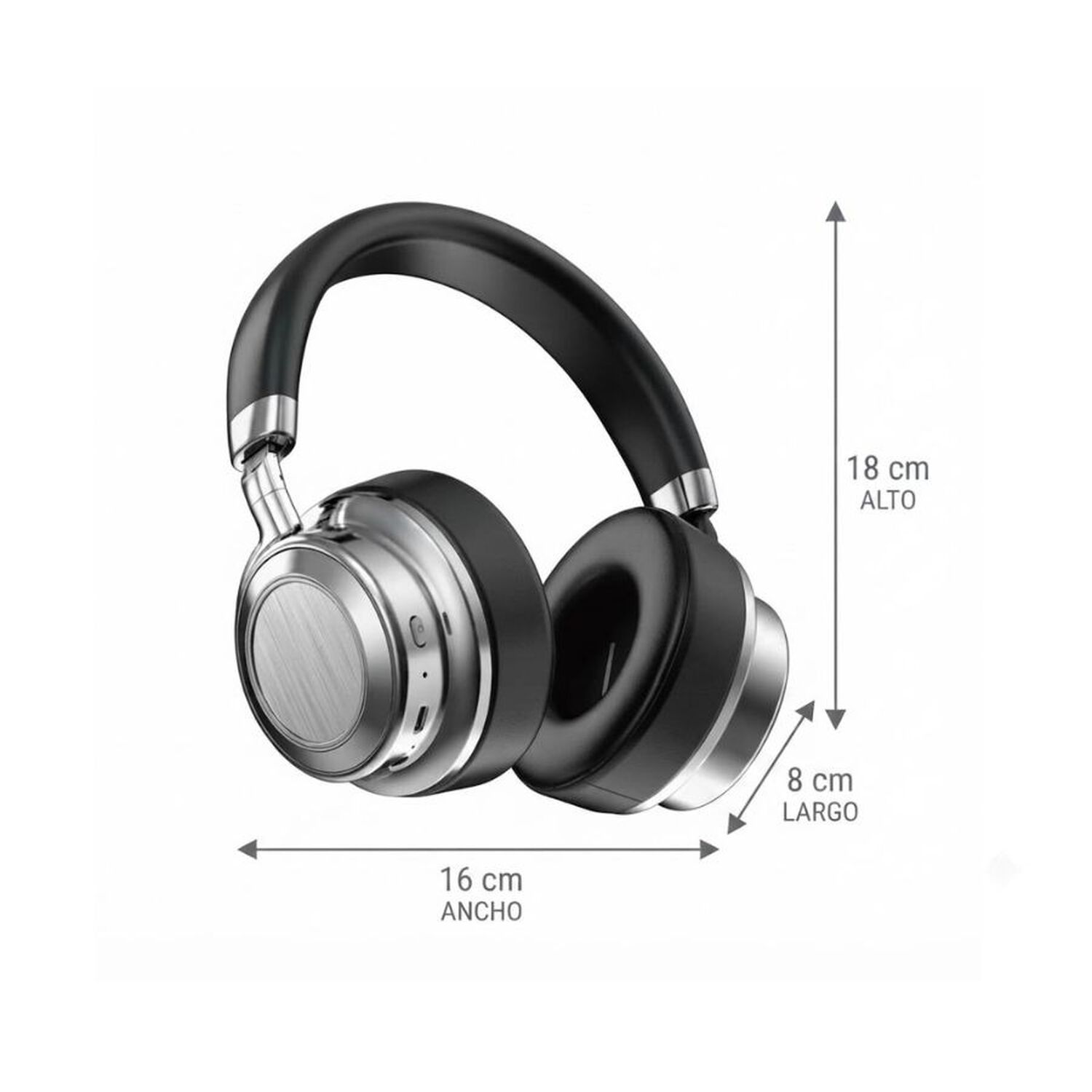 Aud&iacute;fonos Bluetooth Ezra Cancelaci&oacute;n Ruido Wireless 5.4 Gris image number 1.0