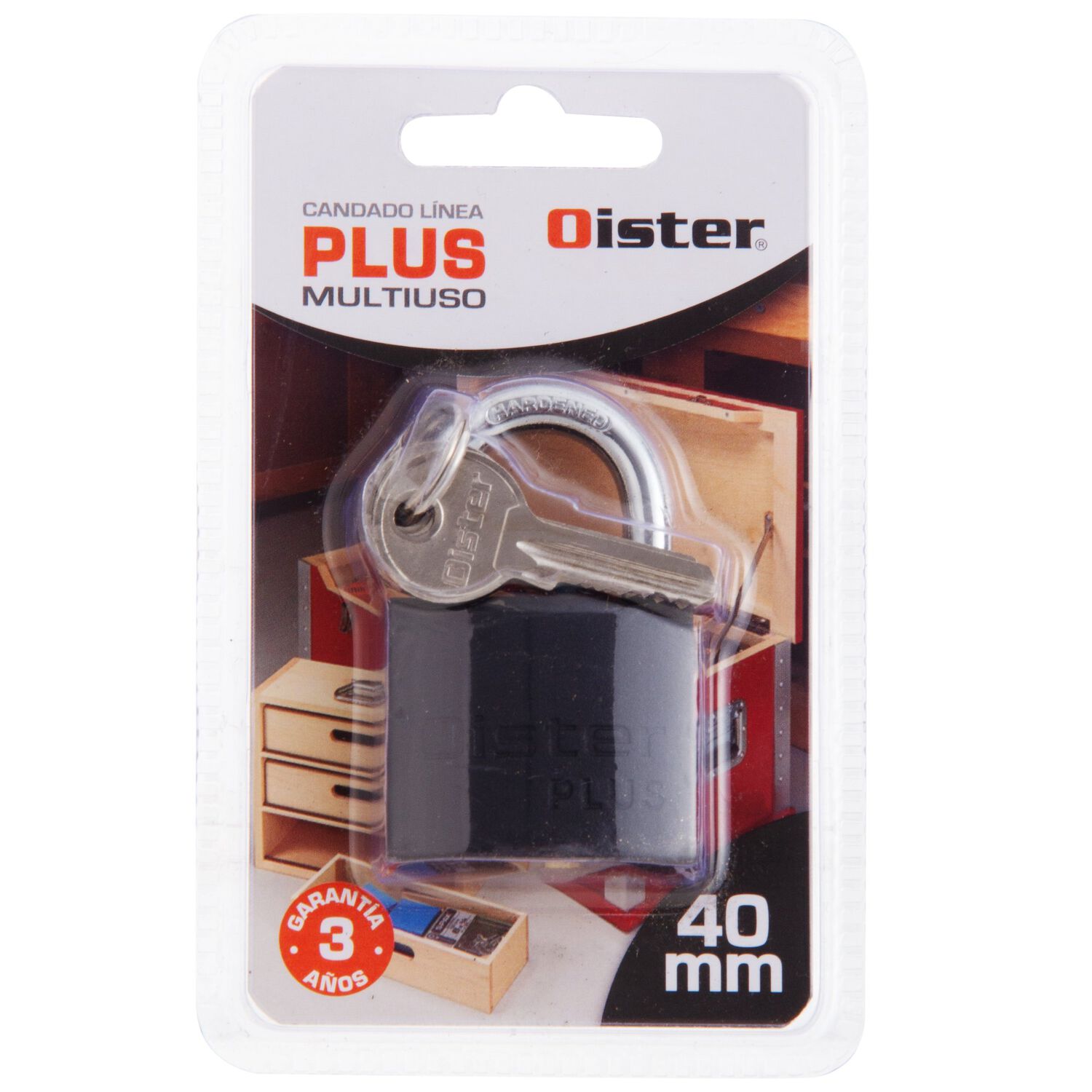 Candado Oister Plus 40mm image number 6.0