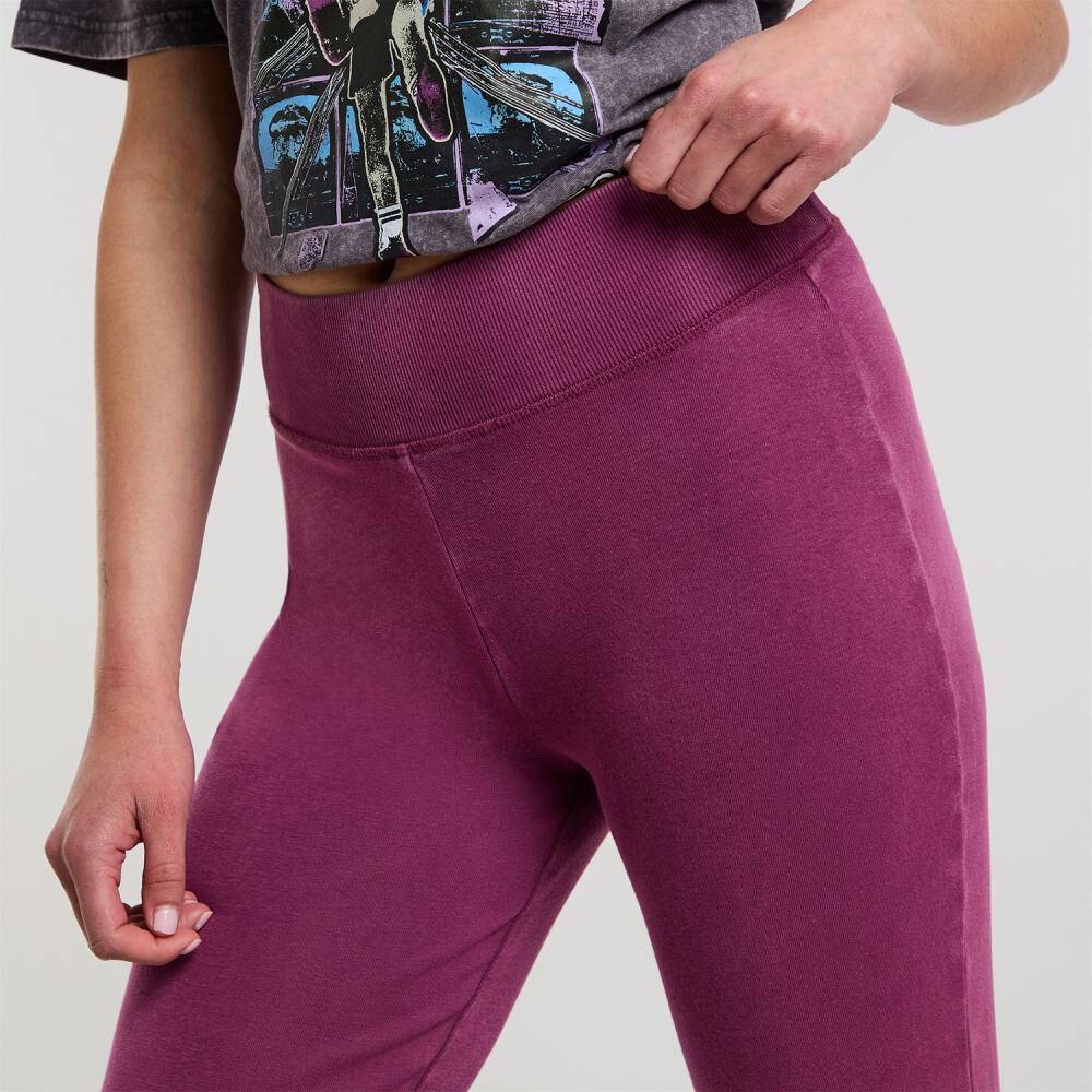 Pantalón De Buzo Tiro Medio Flare Mujer Rolly Go image number 4.0