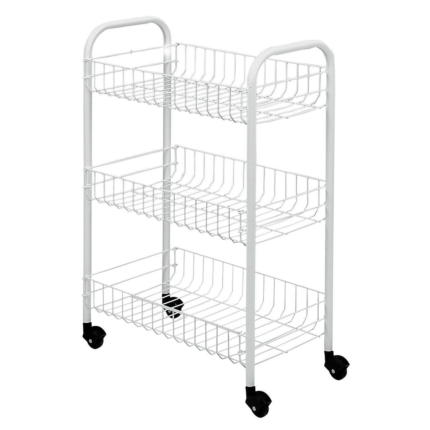 Organizador Cocina Metal Blanco Ruedas 61 X 27 Cm image number 0.0