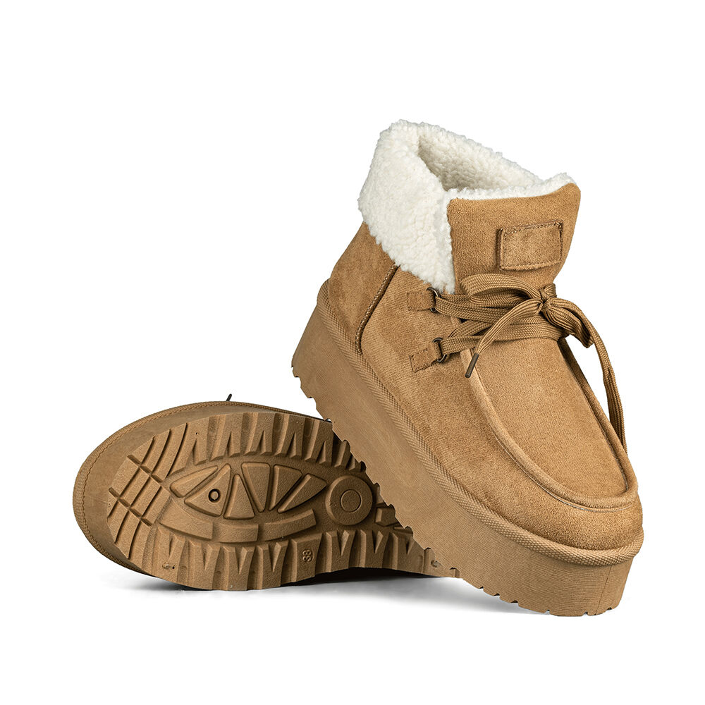 Botin Casual Mujer Gamuza Felpa Antideslizante Weide Lt202 image number 5.0