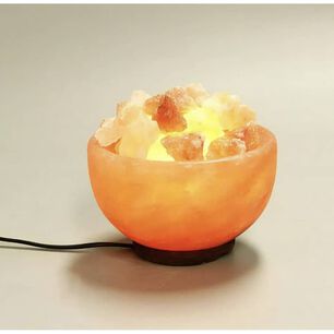 L&aacute;mpara Taz&oacute;n Sal Himalaya Luz Led Colores Decorativa 34380 Color De La Estructura Madera