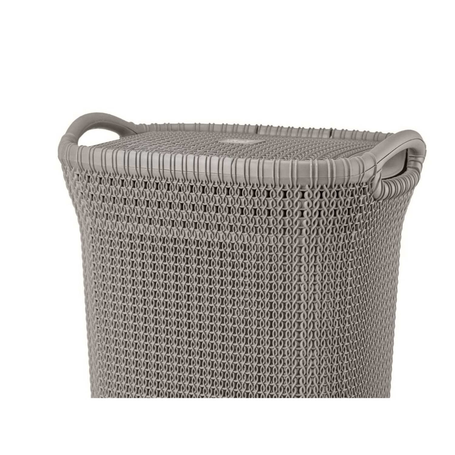 Cesto Canasto Para Ropa Khipu 60 Lts Con Tapa Color Taupe image number 0.0
