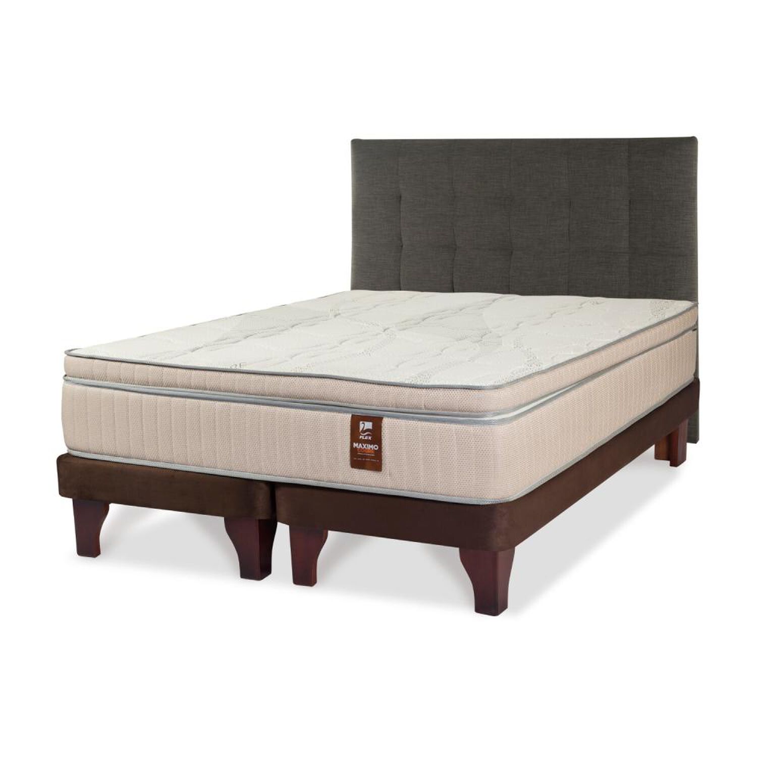 Cama Europea Flex M&aacute;ximo Cobre / 2 Plazas / Base Dividida image number 0.0