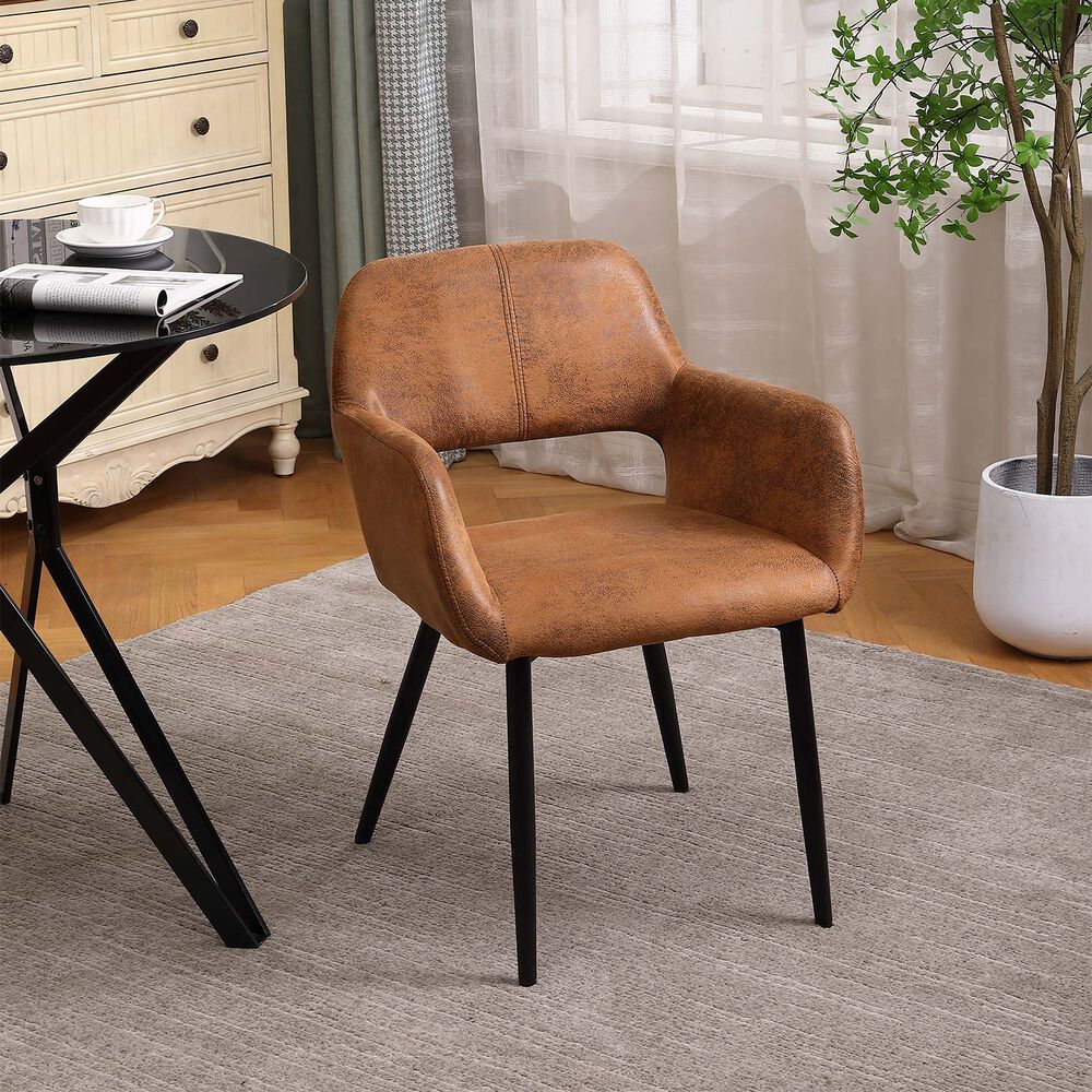 Pack De 2 Silla Comedor Sitial Cromwell Caf&eacute; image number 1.0