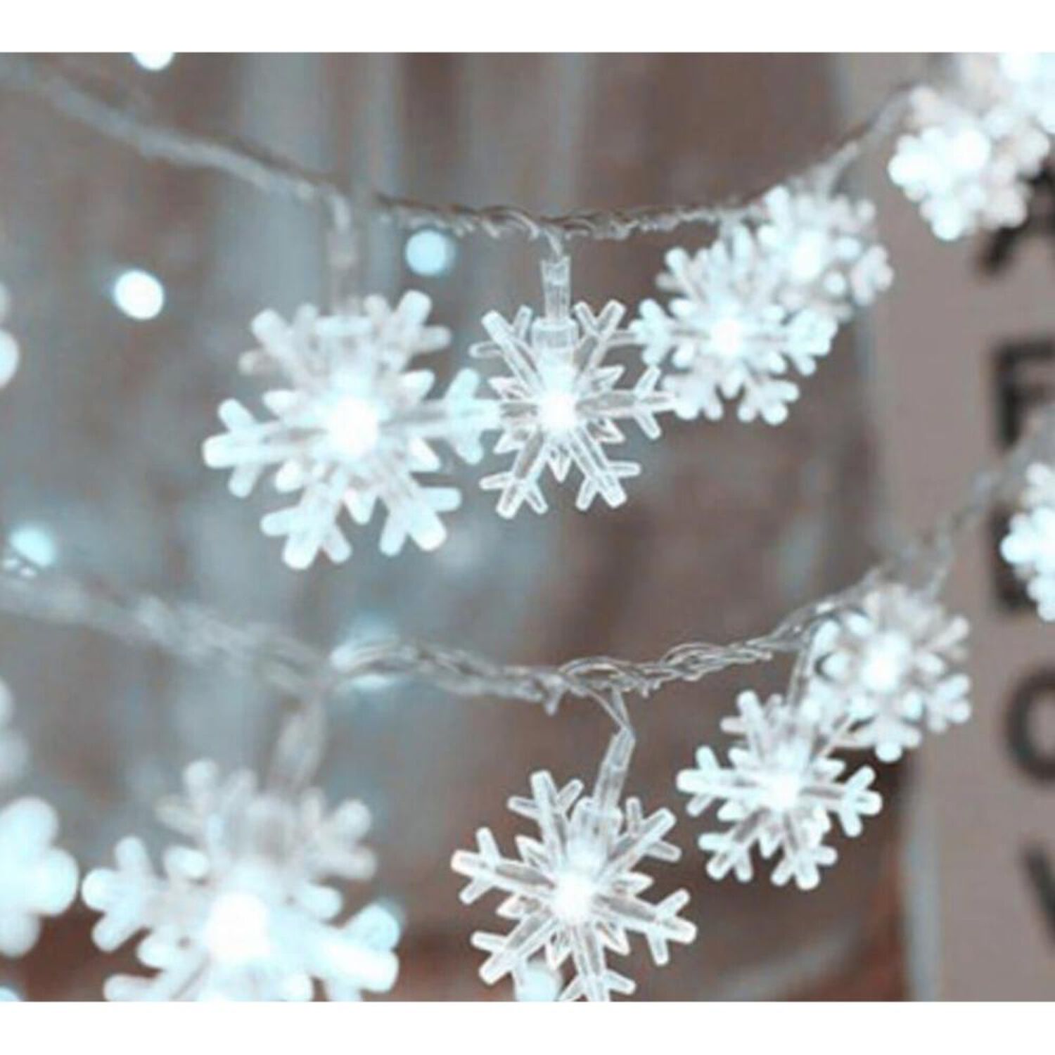 Luces De Navidad Casaideal Snow Blanco 10 Piezas image number 0.0