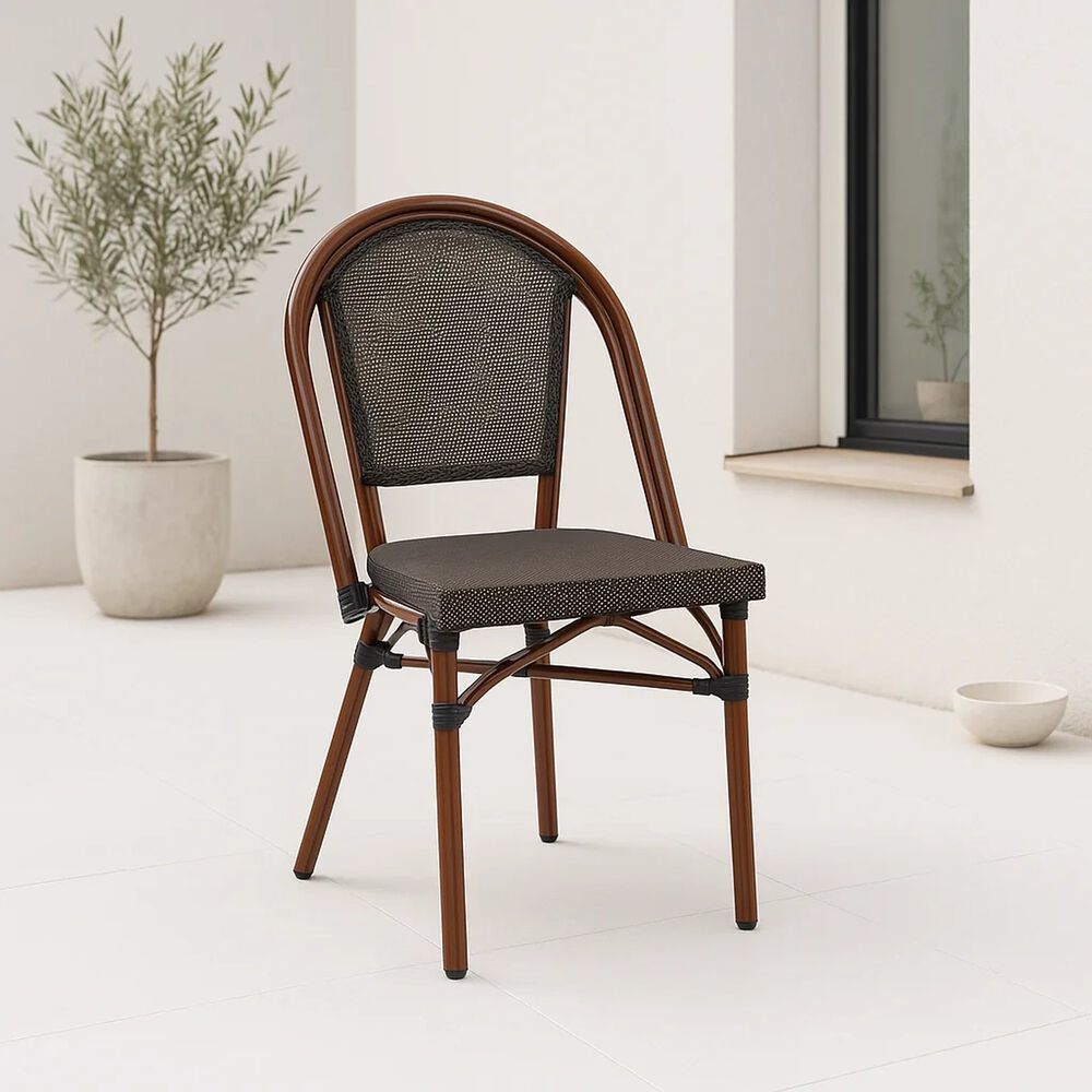 Silla Bistro Parisina Textileno - Caf&eacute; Oscuro image number 8.0