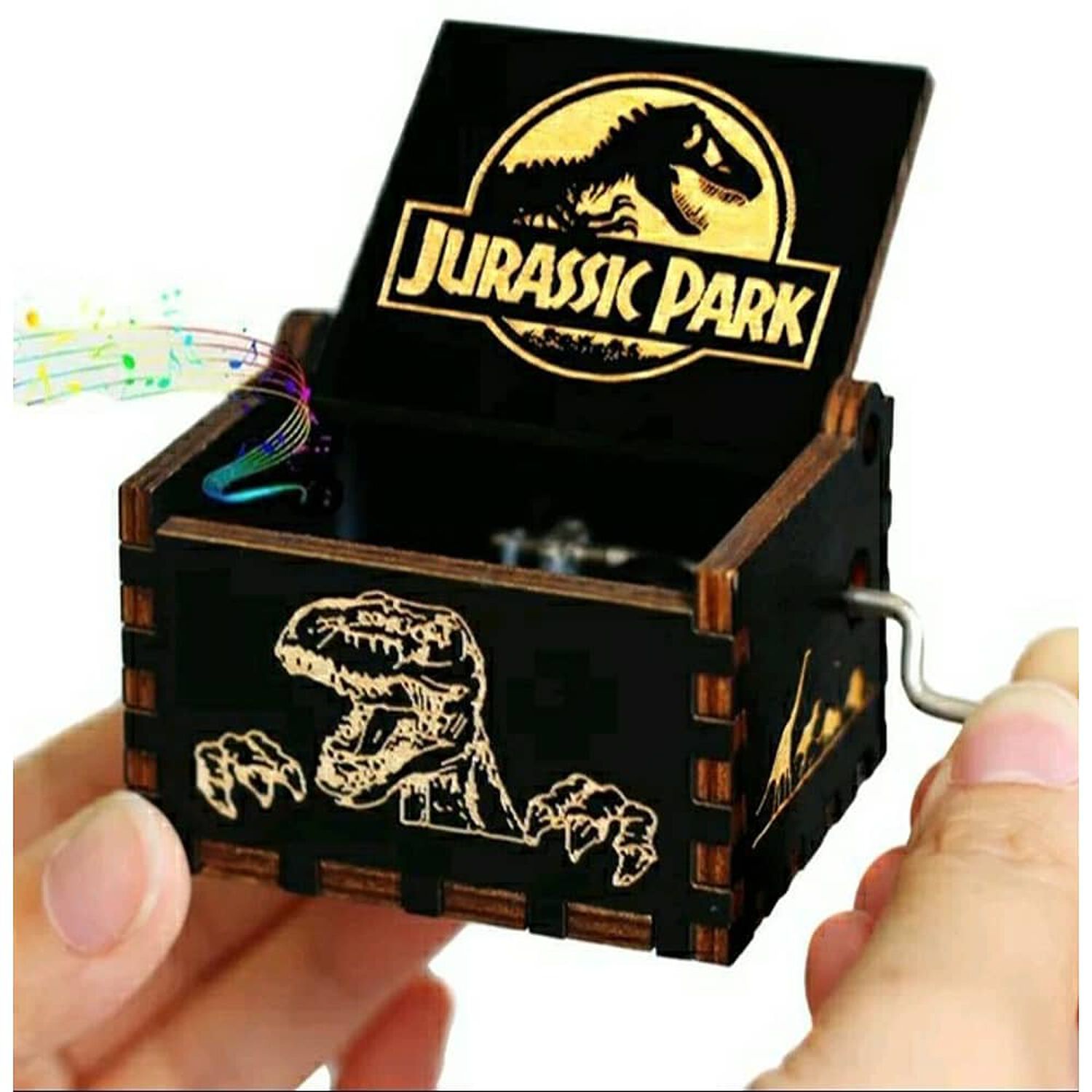 Caja Musical Negra Jurassic Park image number 1.0