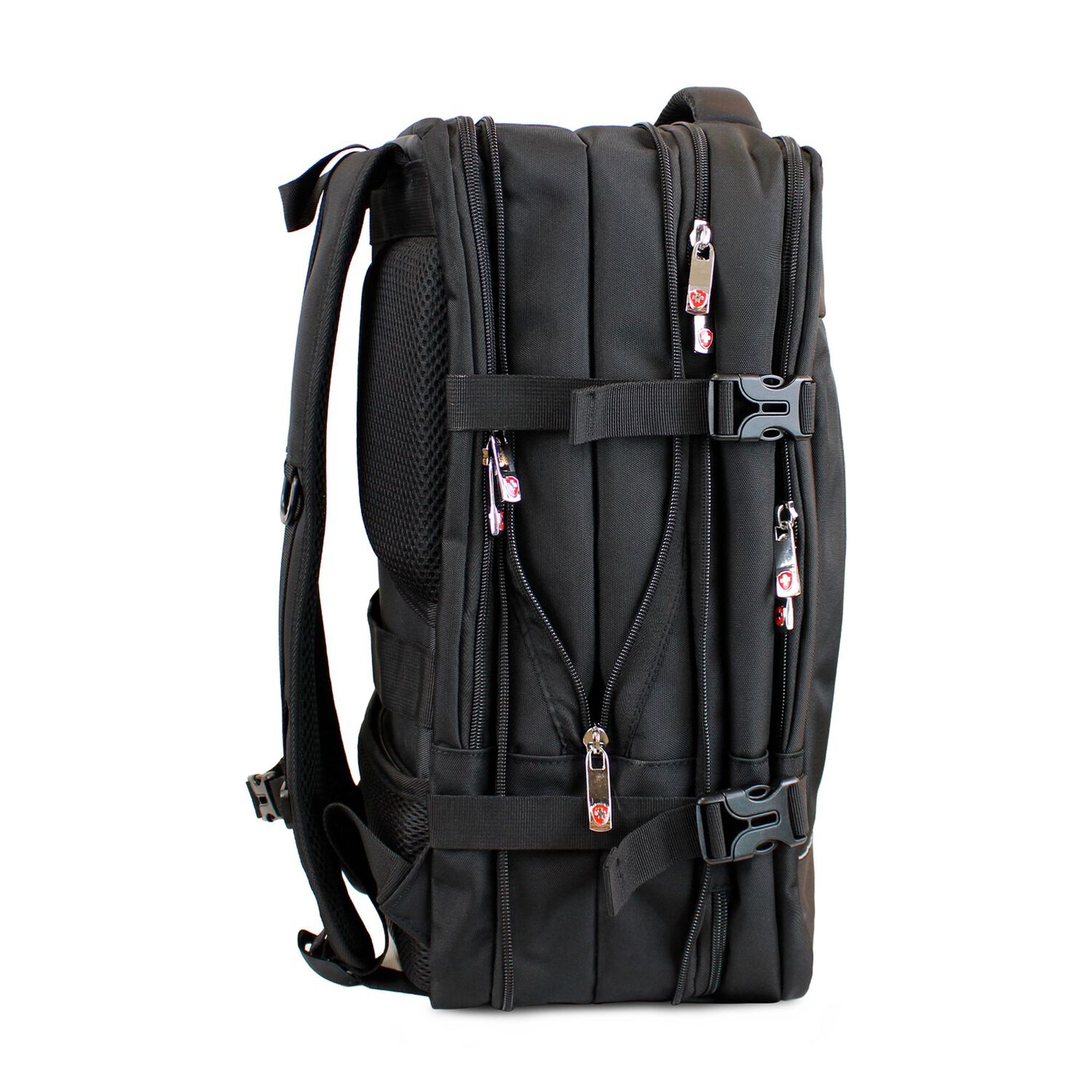Mochila De Viaje Viral Plus Tipo Maleta Con Usb Swiss Bag Negra image number 6.0