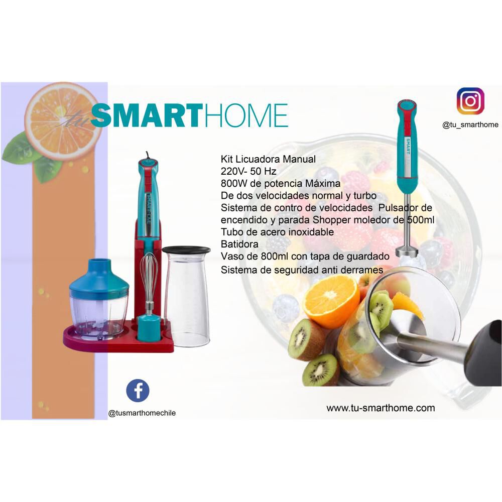 Minipimer Tusmarthome Smart Mixer / Vaso 800ml/picador 500ml image number 8.0