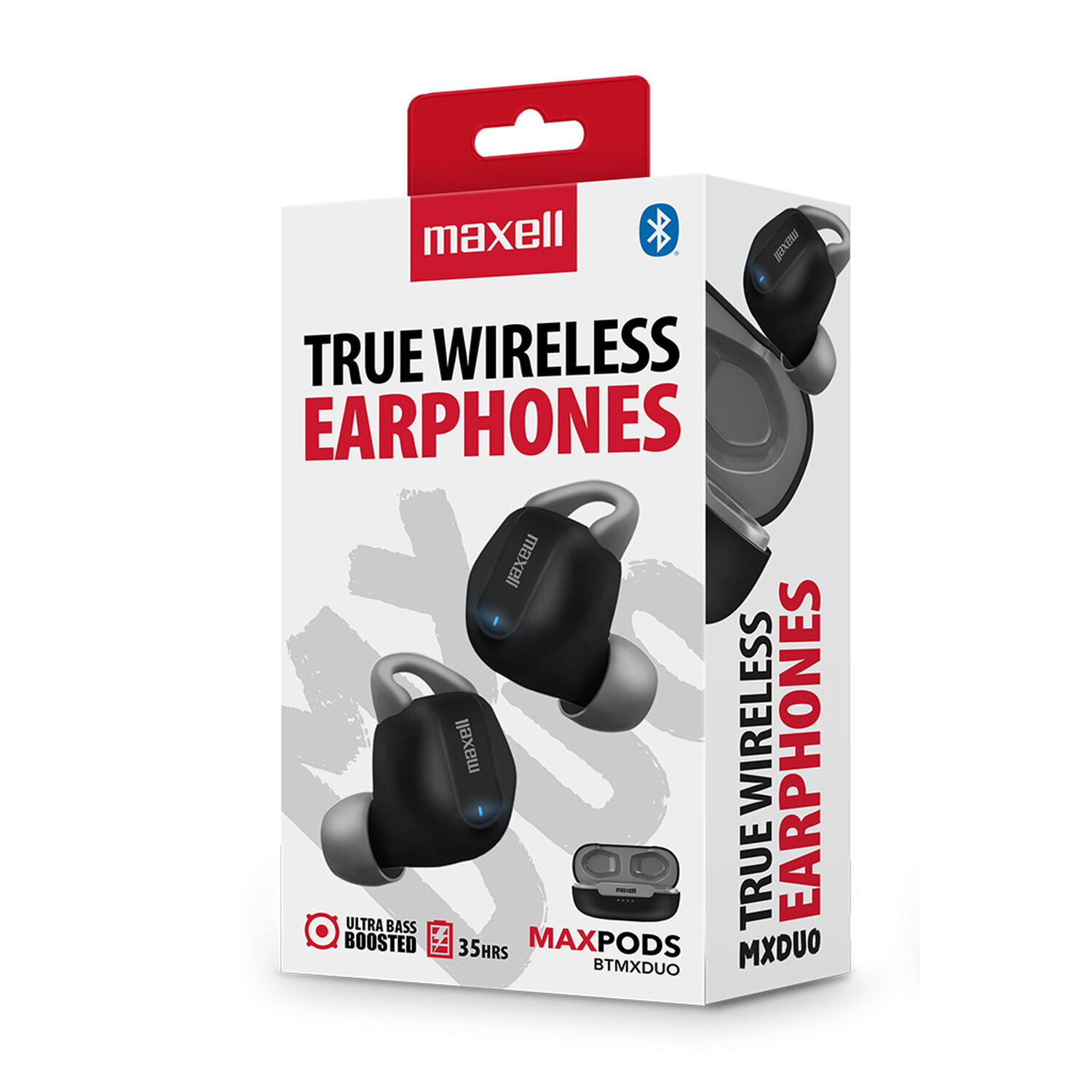 Aud&iacute;fonos Inal&aacute;mbricos Maxell Bluetooth Maxpods 35 Horas Negro image number 2.0