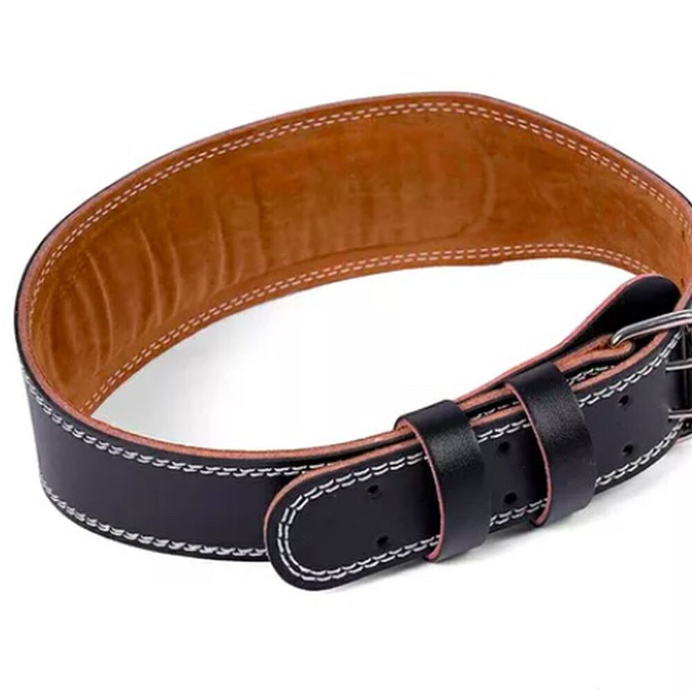 Cintur&oacute;n Lumbar Para Pesas Faja Cuero Levantamiento Peso Gym image number 1.0