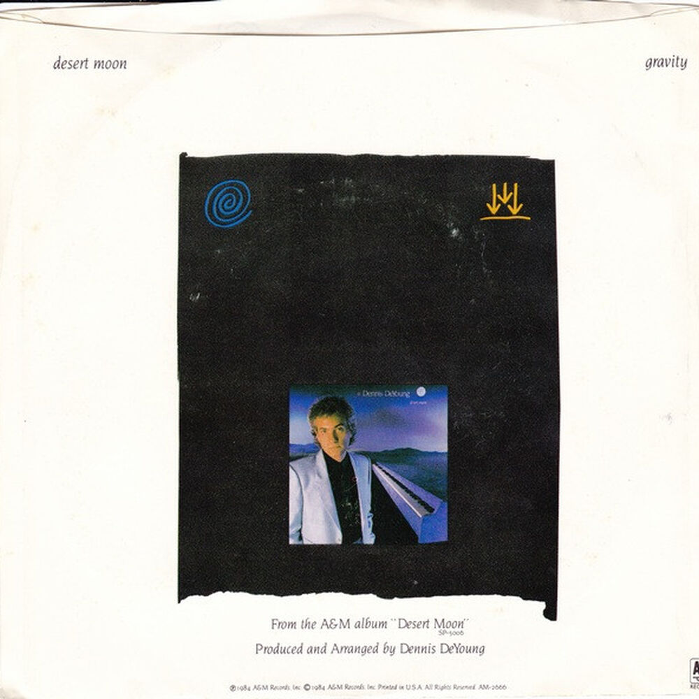 Dennis Deyoung - Desert Moon | 7" Single Vinilo Usado image number 1.0