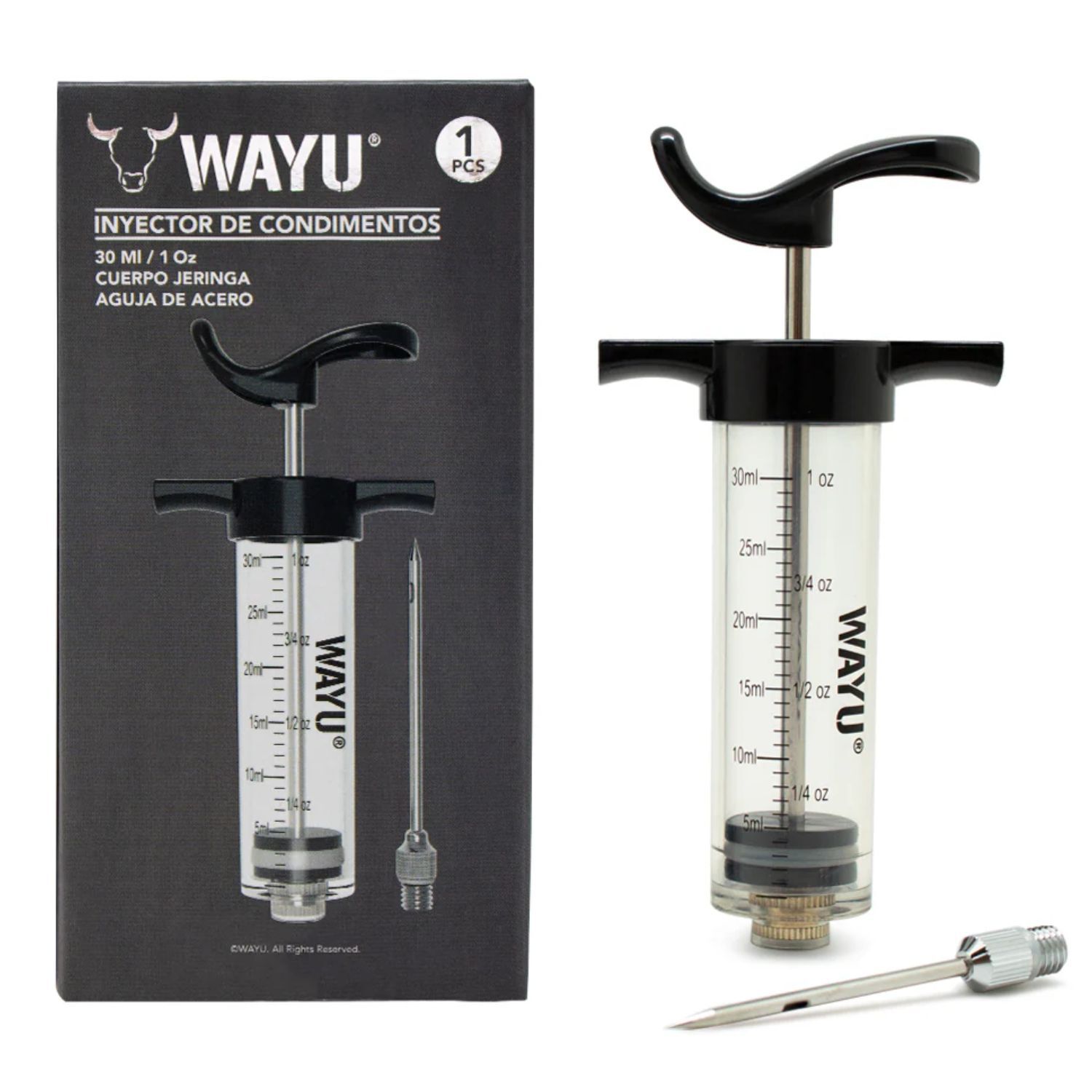 Jeringa Para Carne Wayu Meat Injector Parrilla Bbq Cocina image number 1.0