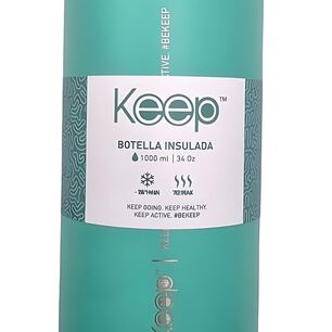 Botella Insulada Keep 1litro Hidratacion Deporte Turquesa