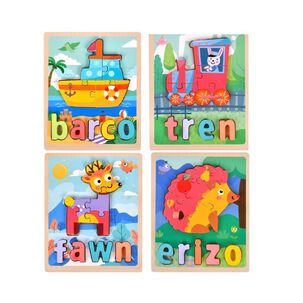 Pack 8 Rompecabezas 3d Animales Educativo