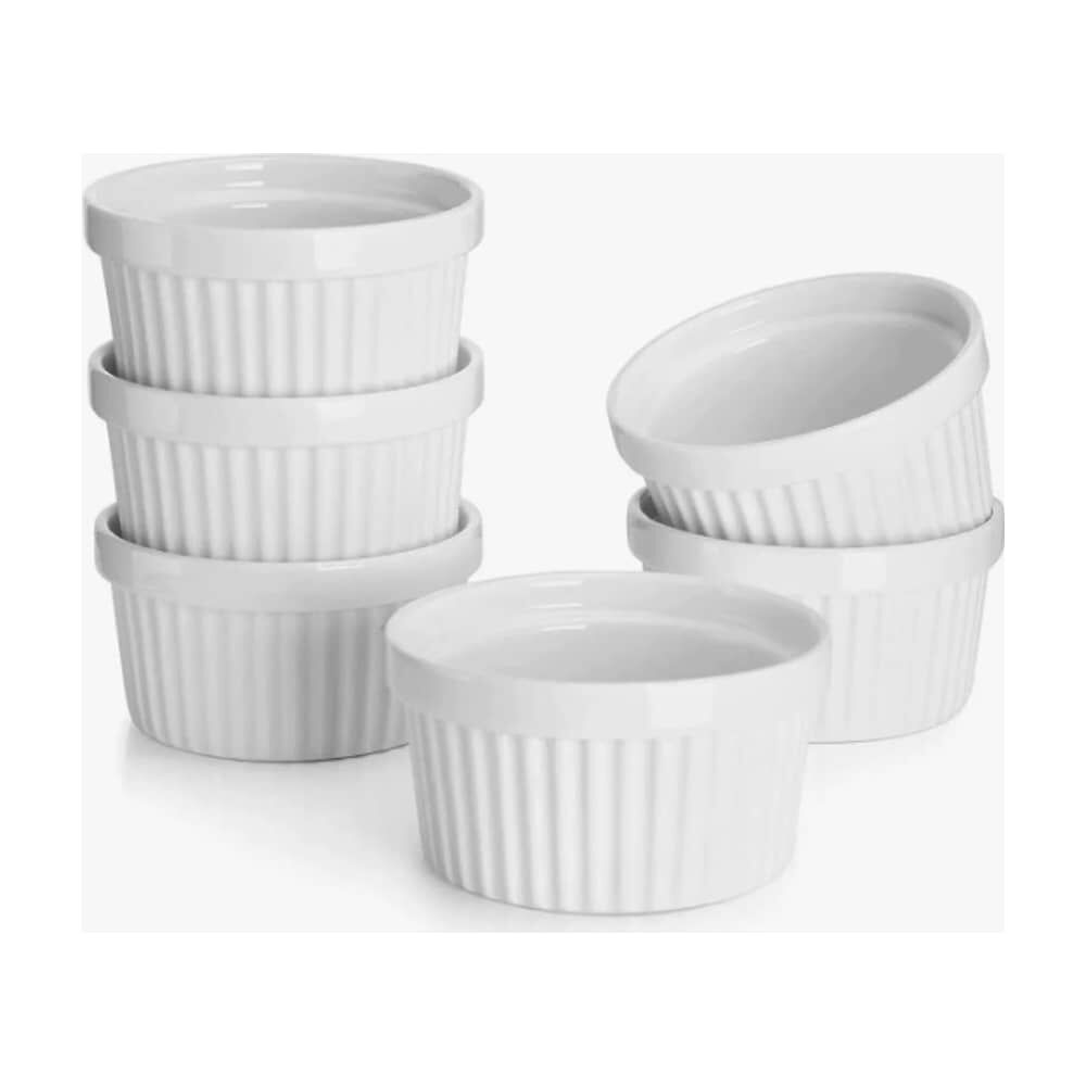 Pack 4 Ramekin Blanco Pocillo Para Horno 120ml image number 2.0