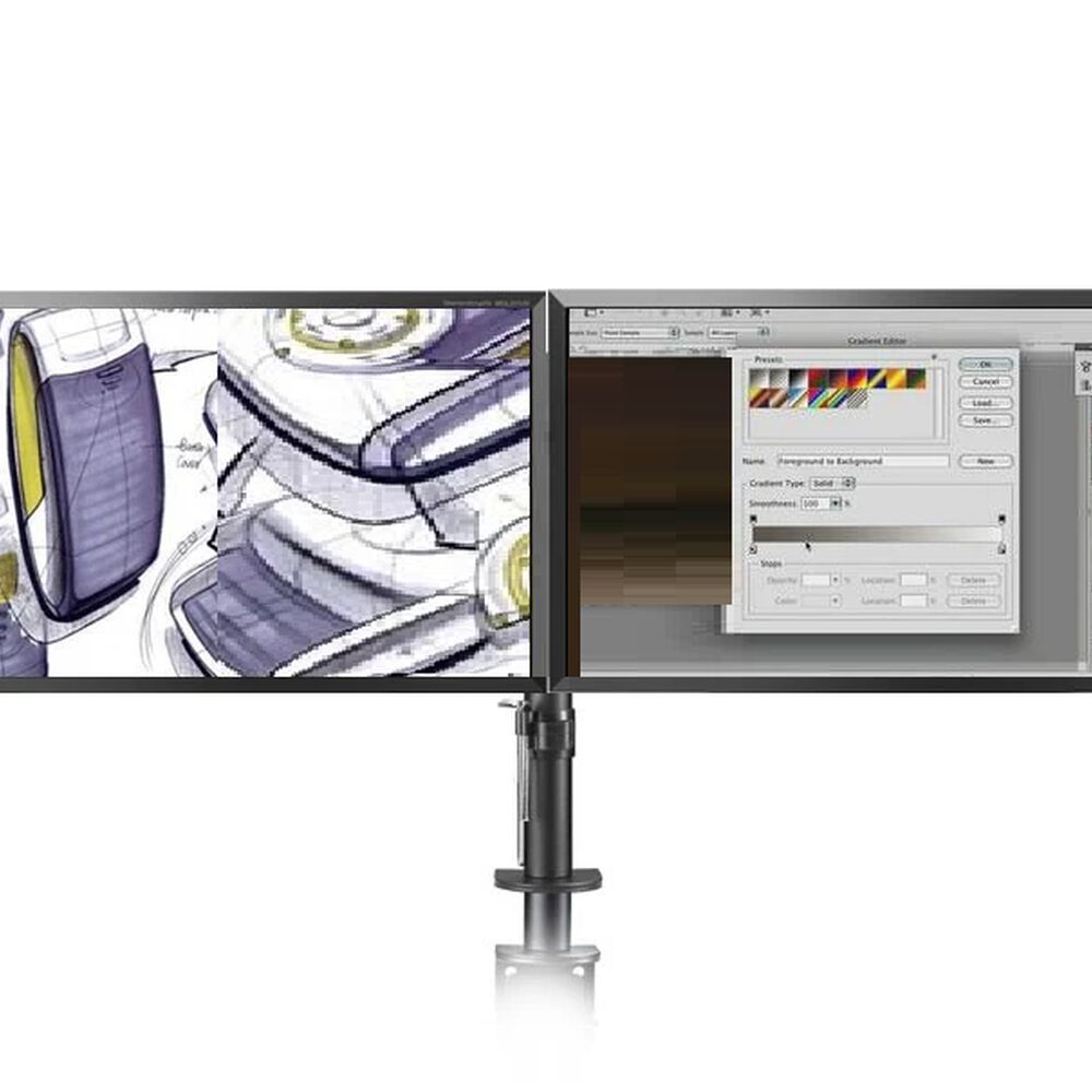 Soporte De Monitor Para 2 Pantallas Hasta 32" Reforzado image number 1.0
