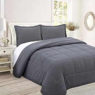 Plumon Andes Corduroy Gris 1.5 Plaza