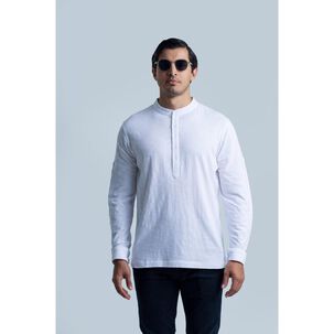 Polera Manga Larga Cuello Redondo Hombre Hummer