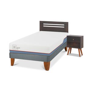 Cama Europea Cic Excellence Plus / 1.5 Plazas / Base Normal + Set De Maderas