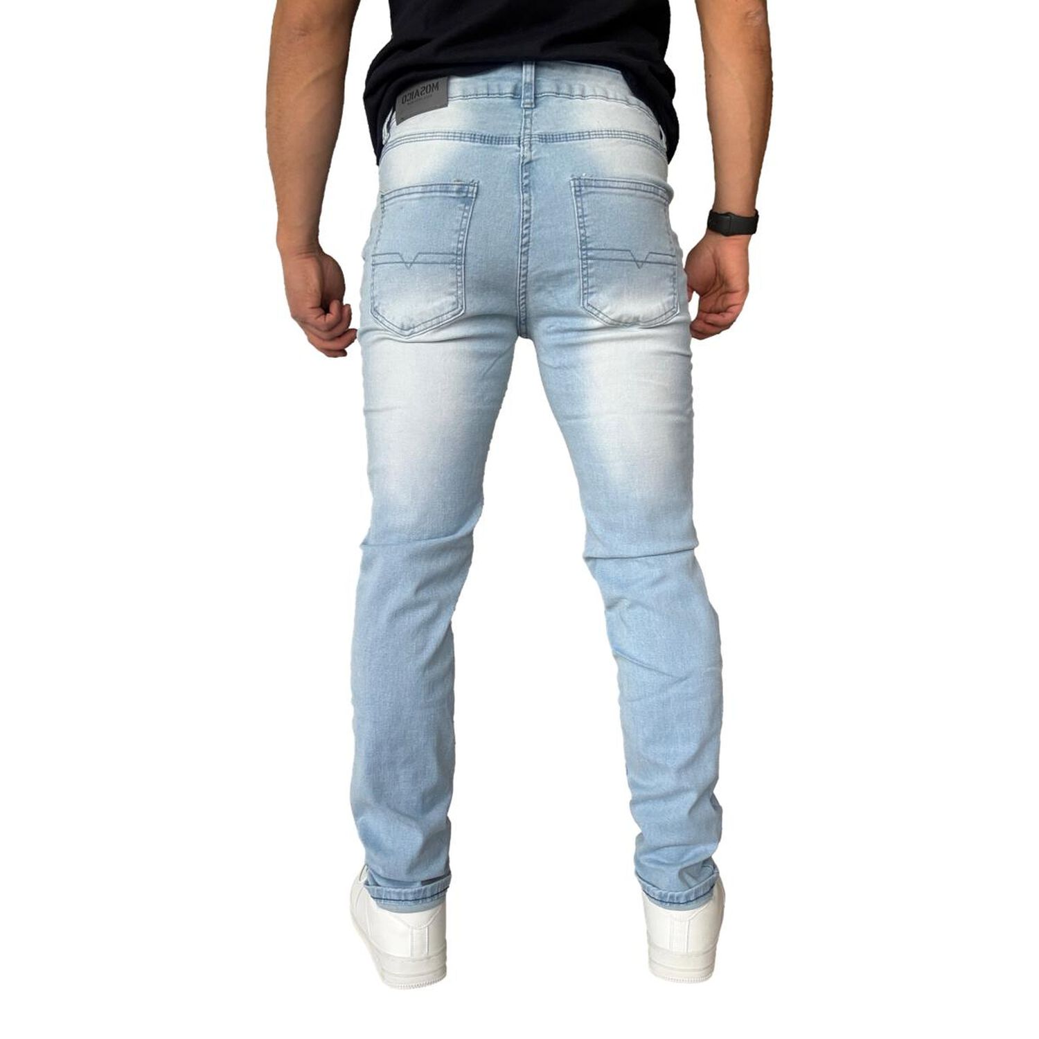 Jeans Elasticados Slim Fit Color Focalizado Semipitillos image number 20.0