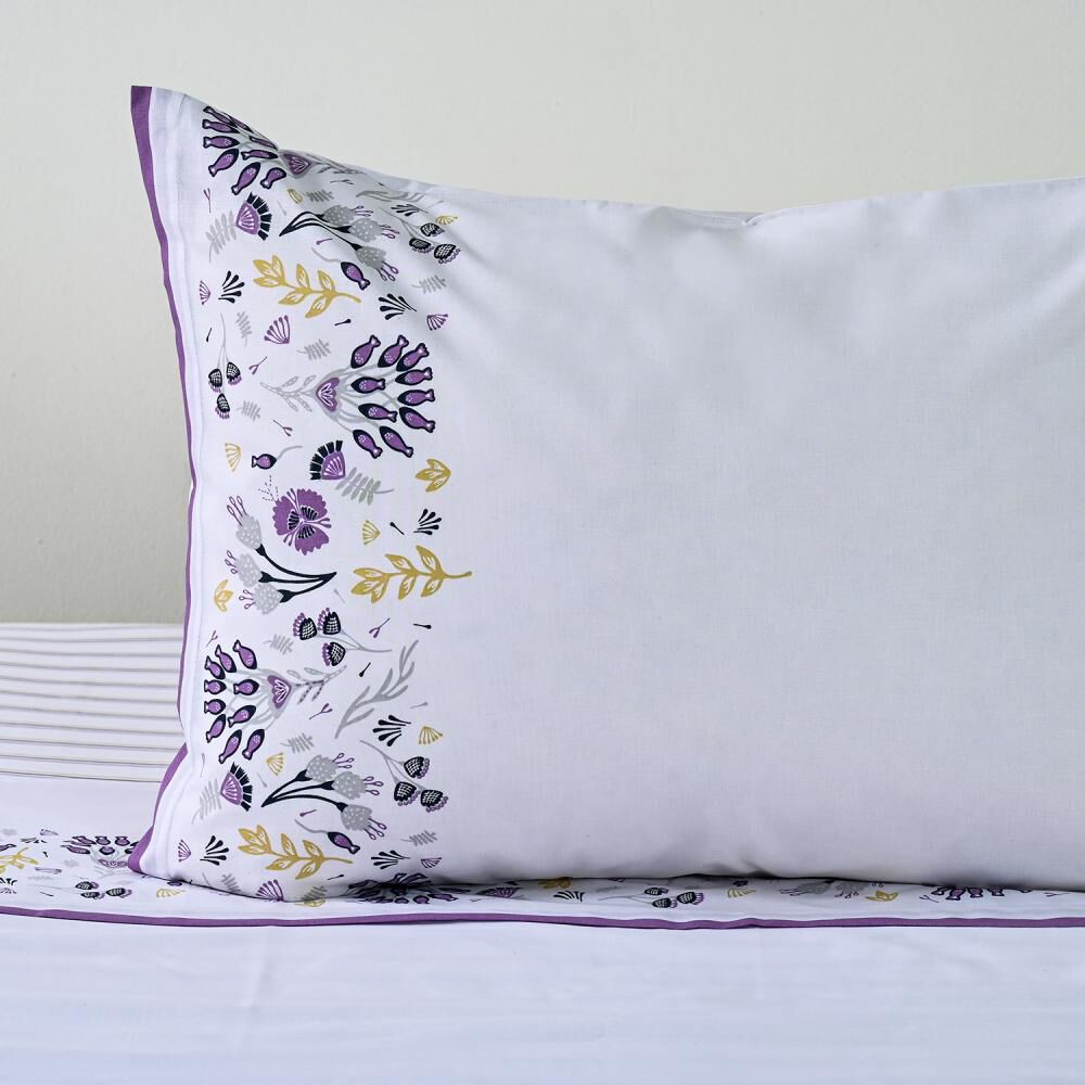 Juego De S&aacute;banas American Family Adel Gris / 1.5 Plazas / 144 Hilos image number 1.0