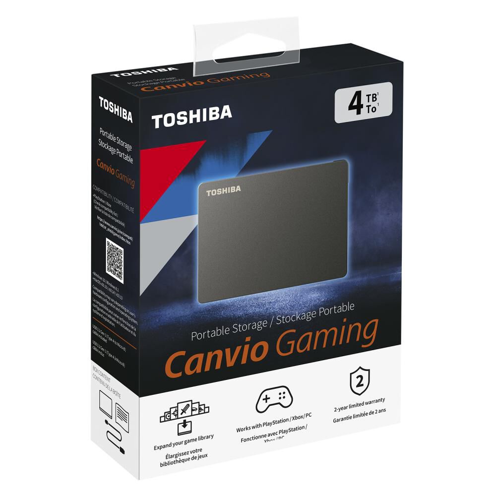 Disco Duro Portátil Toshiba Canvio Gaming / 4 Tb image number 6.0